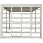 Persienne pour pergola bioclimatique evora 6x3, 6 m argile - hesp�ride