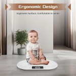 P�se - b�b� - jusqu'� 20 kg - �cran lcd - 3 modes de pes�e - p�se - animal - blanc