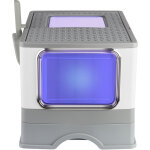 Pets, bac  litire pour chats couvert, tiroir amovible, litire couverte pour chats, pelle e filtre ...
