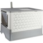Pets, bac  litire pour chats couvert, tiroir amovible, litire couverte pour chats, pelle e filtre ...