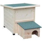 Pet maison hérisson xl 53x65x52cm bois blanc @pet Pet maison hérisson xl 53x65x52cm bois blanc @pet
