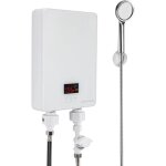 Petit chauffe - eau instantan avec pomme de douche 5000 w salle de bain cuisine chauffe - eau lectrique ...