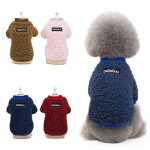 Petit chien pull chat chiot hiver manteau chaud pour animaux de compagnie temps froid confortable polaire ...