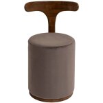 Petit fauteuil gris en manguier adonis