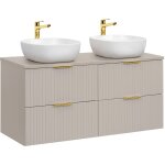 Meuble double vasque 120cm adriel cachemire