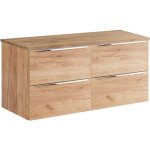 Petits - meubles - meuble sous - vasque 120cm plan de toilette april bois