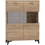 Vaisselier 2 portes led inclus ruben bois
