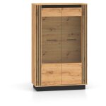 Vaisselier 2 portes solal bois et noir