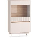 Vaisselier 4 portes connie cachemire et bois