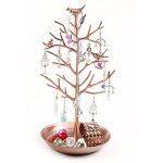 Petits oiseaux arbre bijoux boucle d'oreille collier prsentoir bijoux tours de stockage alliage arbre ...