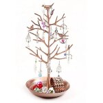 Petits oiseaux arbre bijoux boucle d'oreille collier pr�sentoir bijoux tours de stockage alliage arbre ...