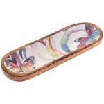 Petit plateau papillon en bois pour cuisine - design romantique et lgant