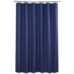Petit rideau de douche d'angle 36x72 pouces (91x183cm) - bleu marine demi - taille - tissu �troit pour ...