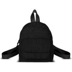 Petit sac � dos en velours c�tel�, mini sac � dos, portefeuille femme, petit sac � dos, sac femme, noir, ...