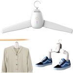 Petit s�choir � linge portable �lectrique, cintre pliable pour voyage, maison, appartements, h�tels, ...