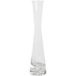 Petit vase � fleurs en verre transparent style vintage, d�coration mariage, maison ou bureau