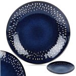 Petite assiette  dessert pour gteaux, desserts, apritifs, bleu marine, 22 cm