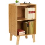 Relaxdays - petite bibliothque, meuble de rangement, hxlxp : env. 70 x 40 x 35 cm, 2 compartiments rglables, ...