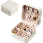 Petite bote  bijoux pour femme de voyage en cuir pu, organisateur de bote  bijoux portable, coffret ...