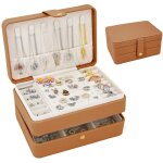 Petite bo�te � bijoux, organiseur de bijoux de voyage, bo�tes � bijoux portables pour femmes et filles, ...