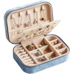 Petite boîte à bijoux de voyage pour colliers, bagues, bracelets, similicuir de qualité supérieure - ... Petite boîte à bijoux de voyage pour colliers, bagues, bracelets, similicuir de qualité supérieure - ...