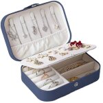 Petite boîte à bijoux de voyage pour colliers, bagues, bracelets, similicuir de qualité supérieure - ... Petite boîte à bijoux de voyage pour colliers, bagues, bracelets, similicuir de qualité supérieure - ...