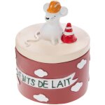 Petite bote  dents de lait rouge souris chantier