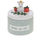 Petite boite  dents de lait souris gabrielle gris bleu