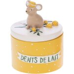 Petite bote  dents de lait souris et mimosa jaune