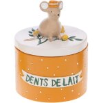 Petite bote  dents de lait souris et mimosa orange