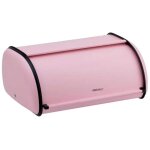 Petite bo�te � pain en acier 36 cm kinghoff kh - 1756 rose