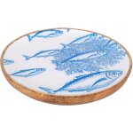 Signes grimalt - petites botes et plateaux pour assiettes  poisson assiette ronde bleue - 2x16x16cm ...