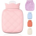 Petite bouillotte pour compresses chaudes et froides, avec couvercle, micro - ondable, silicone souple ...