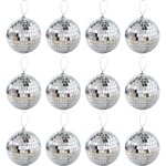 Petites boules disco suspendues en argent avec corde pour décor de festivals de musique de danse de fête ... Petites boules disco suspendues en argent avec corde pour décor de festivals de musique de danse de fête ...