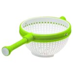 Petite essoreuse � salade, panier de vidange rotatif rapide et facile, s�choir � l�gumes, nettoyeur de ...