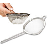Petite passoire de cuisine en acier inoxydable - diametre 11 cm