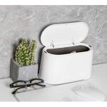 Petite poubelle de table, mini poubelle de bureau cuisine en design plastique avec couvercle � bouton ...