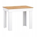 Petite table de cuisine � manger 90x60 plateau en ch�ne blanc