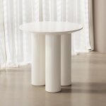 Petite table � manger ronde de 76 cm pour 2 personnes table de salle � manger blanche moderne pour salle ...