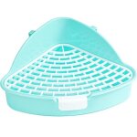 Petite toilette pour animaux de compagnie, bac � liti�re pour lapin, cage anti - �claboussures, literie ...