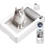 Petkit purobot crystal duo bac � liti�re, cam�ra ia, espace ouvert?surveillance de sant�?s�re et anti ...