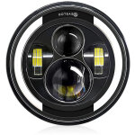 Phare led de moto 7 '6000k 40w feux de jour / clignotant / feux de croisement / feux de route, connecteur ...