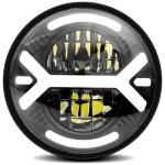 Phare de moto led, 5, 75 pouces, ip67 étanche avec feux de jour, clignotants, feux de croisière et feux ... Phare de moto led, 5, 75 pouces, ip67 étanche avec feux de jour, clignotants, feux de croisière et feux ...