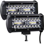 Phare de travail led 12v 300w 7'' projecteur led voiture 12v etanche ip67 spot flood feux antibrouillard ...
