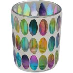 Photophore en mosaque de verre color�, style mosaque, lustre vif, bougeoir en verre pour chambre � coucher, ...