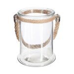 Photophore en verre 'lena' 27cm transparent