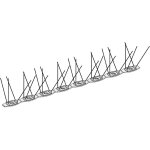 Pics anti - pigeons - 1 mtre - protection 15  20cm 80 pointes / ml gris