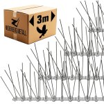 Niederberg metall - pics anti - pigeons - 300cm plastique - piques anti oiseaux - repulsif chat jardin ...