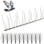 Pic anti pigeon 5m - pic anti - pigeon flexible - pointes en acier inoxydable inox - ne rouille pas - ...