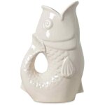 Opjet - pichet ou vase poisson blanc cassé Opjet - pichet ou vase poisson blanc cassé